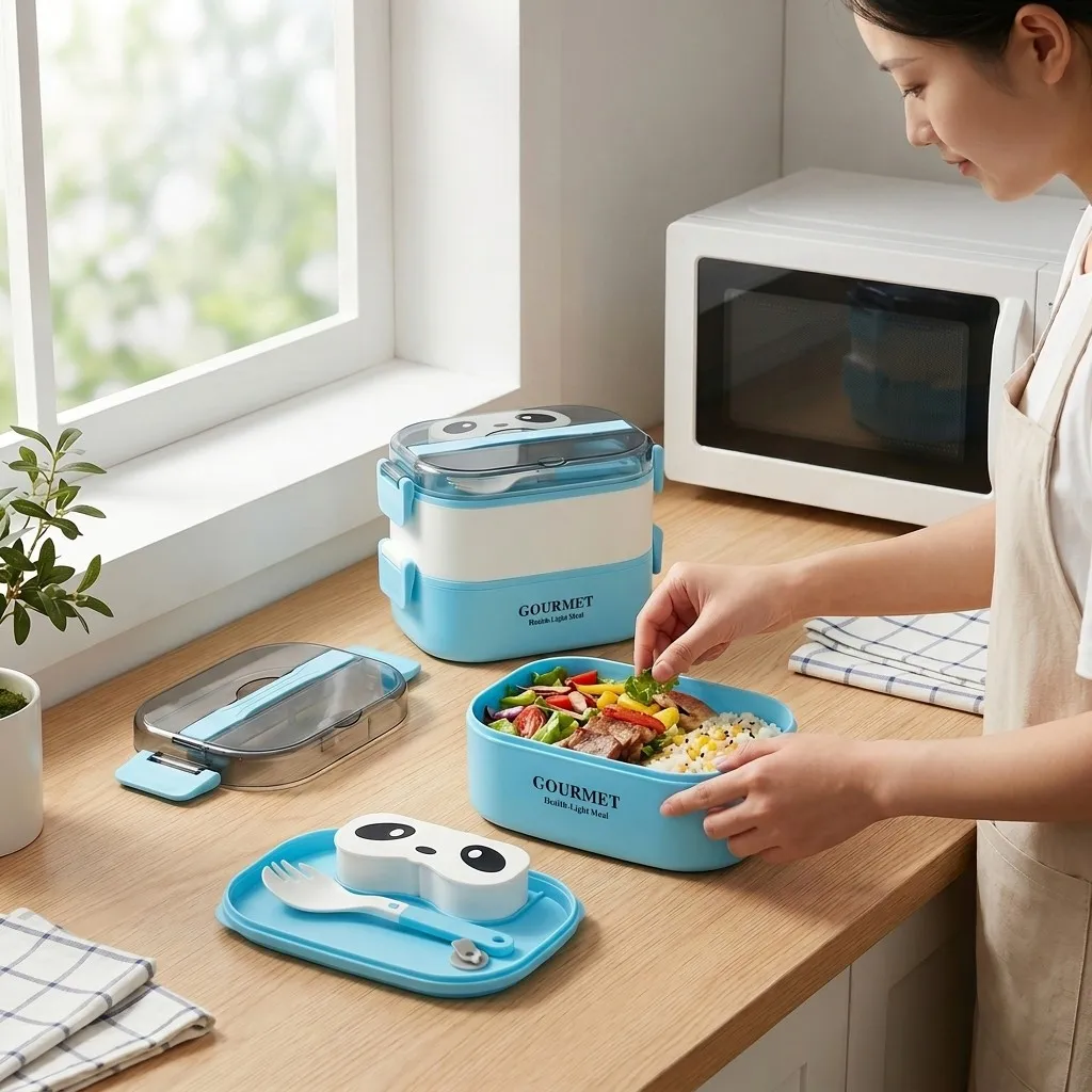 Microwavable Bento Lunch Box K - đánh giá và giá Meal Prep Or Prep Meal