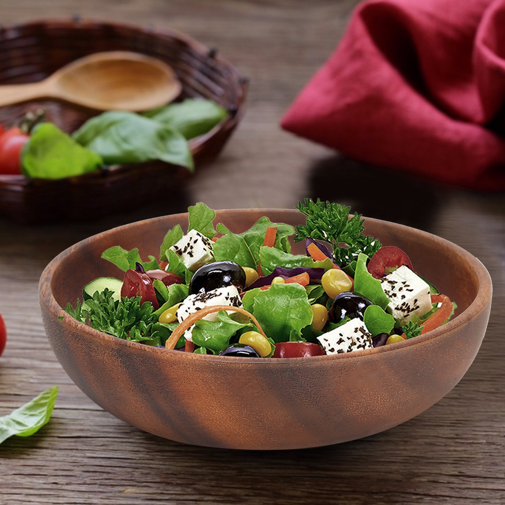 Wood Serving Bowls Wooden Snac - đánh giá và giá Meal Prep Bowl