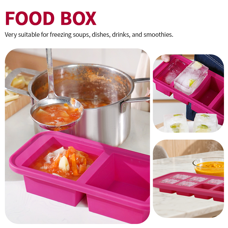 2 Or 3-Piece Silicone Freezer  - đánh giá và giá Meal Prep Template