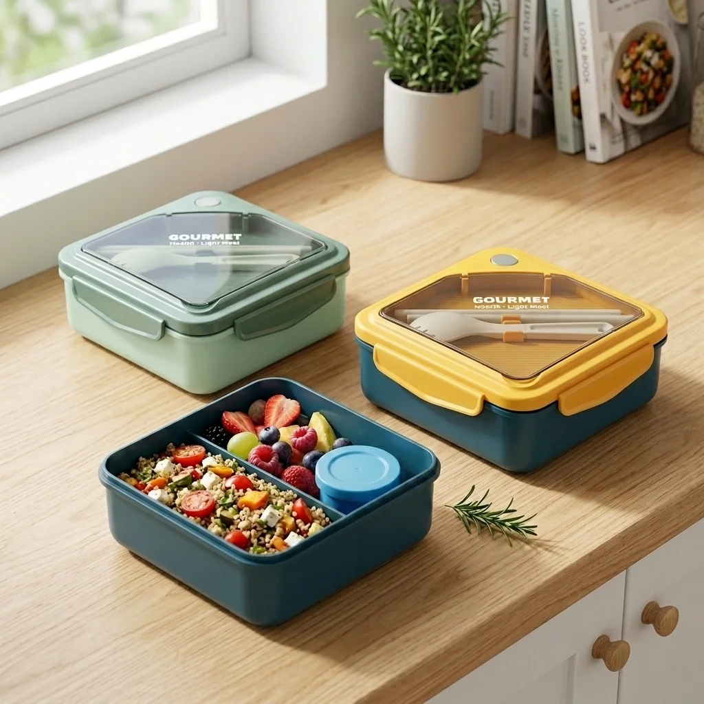 Sealed Plastic Bento Lunch Box - đánh giá và giá Meal Prep Or Prep Meal