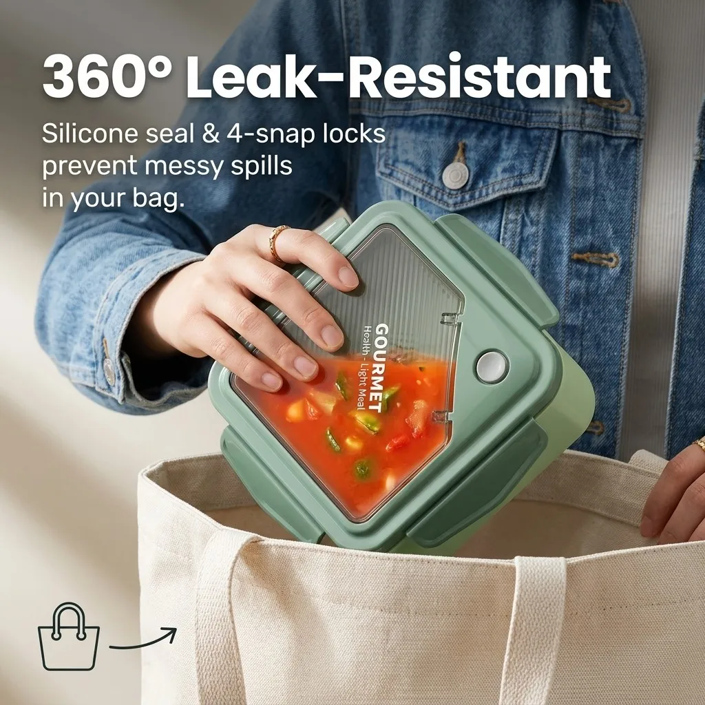 Sealed Plastic Bento Lunch Box - đánh giá và giá Meal Prep Or Prep Meal
