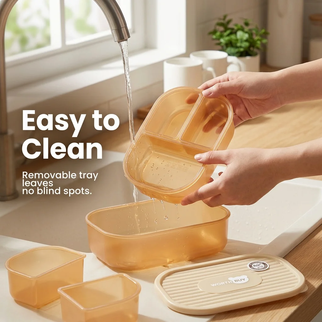 Divided Plastic Bento Box 3 Co - đánh giá và giá Meal Prep Or Prep Meal