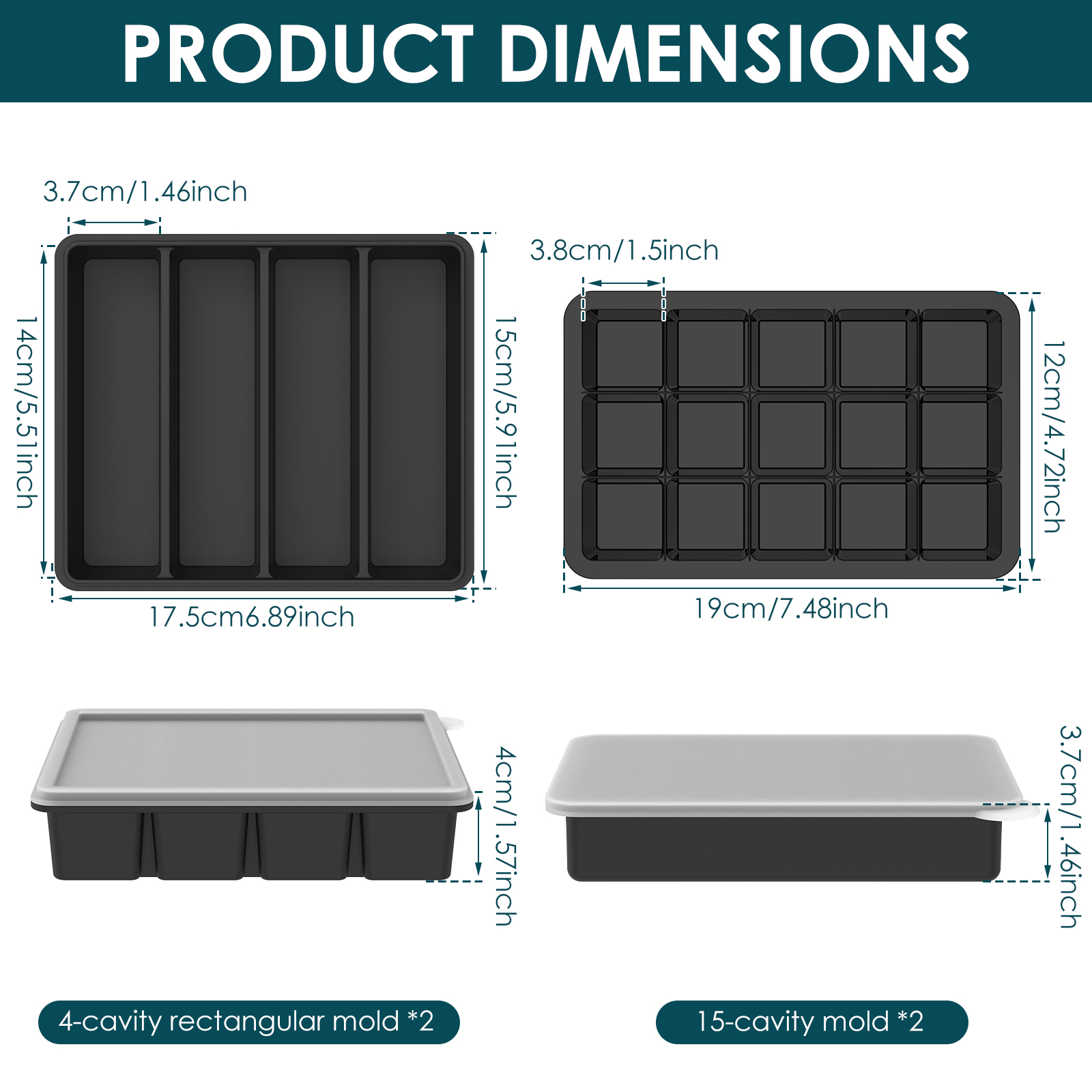 4 Pack Silicone Freezer Tray w - đánh giá và giá Meal Prep Template