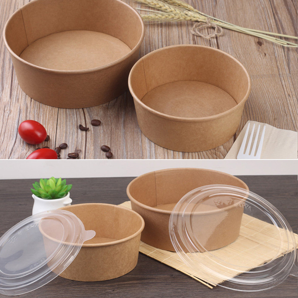 20pcs Kraft Paper Bowls Meal P - đánh giá và giá Meal Prep Bowl