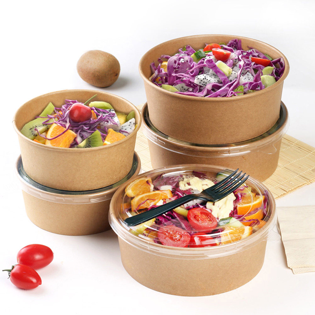 20pcs Kraft Paper Bowls Meal P - đánh giá và giá Meal Prep Bowl
