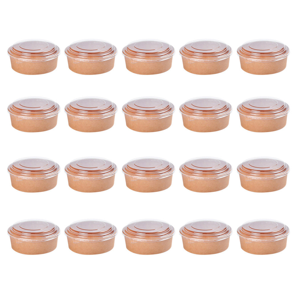 20pcs Kraft Paper Disposable F - đánh giá và giá Meal Prep Bowl