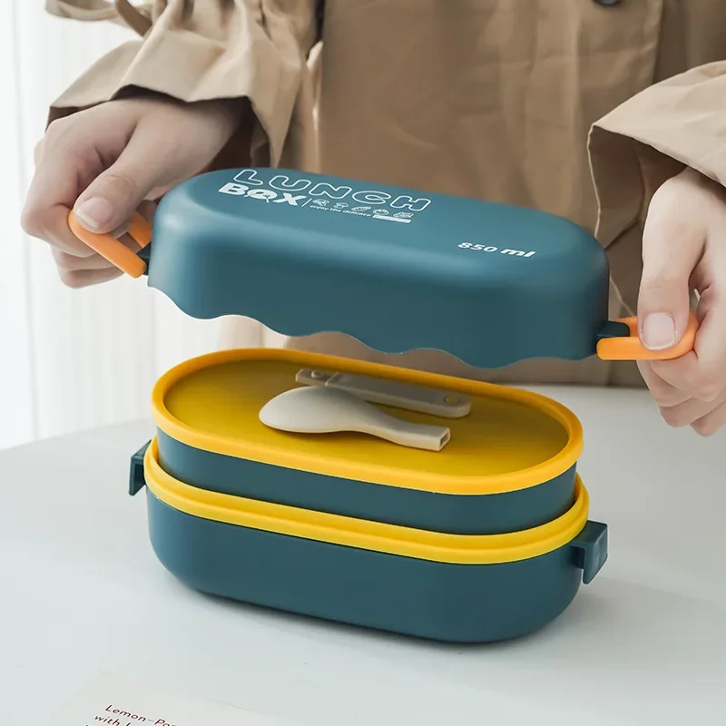 850ML Lunch Box Double-layer P - đánh giá và giá Meal Prep Bowl