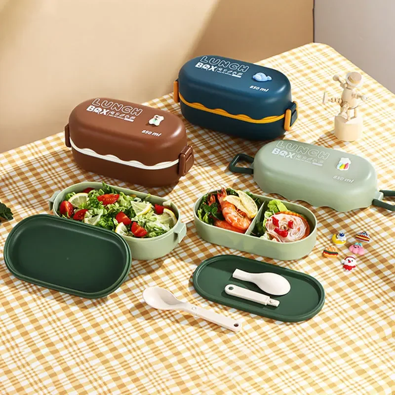 850ML Lunch Box Double-layer P - đánh giá và giá Meal Prep Bowl