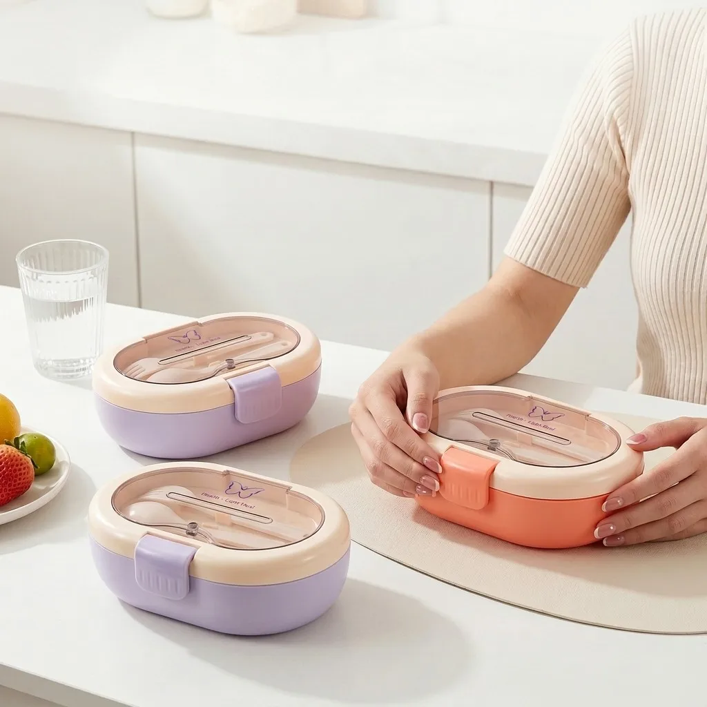 Plastic Bento Box with Cutlery - đánh giá và giá Meal Prep Or Prep Meal