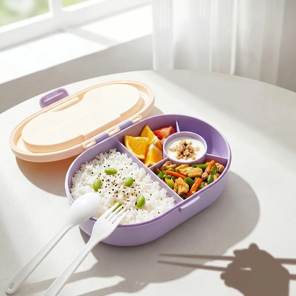 Plastic Bento Box with Cutlery - đánh giá và giá Meal Prep Or Prep Meal